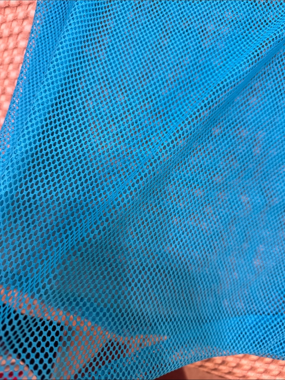 Bright blue mesh Tank with White Trim - Picture 4 of 4